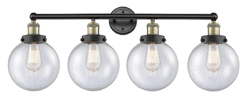 Energy - Efficient Industrial Lighting for Cost - SavingsEdison Four Light Bath Vanity