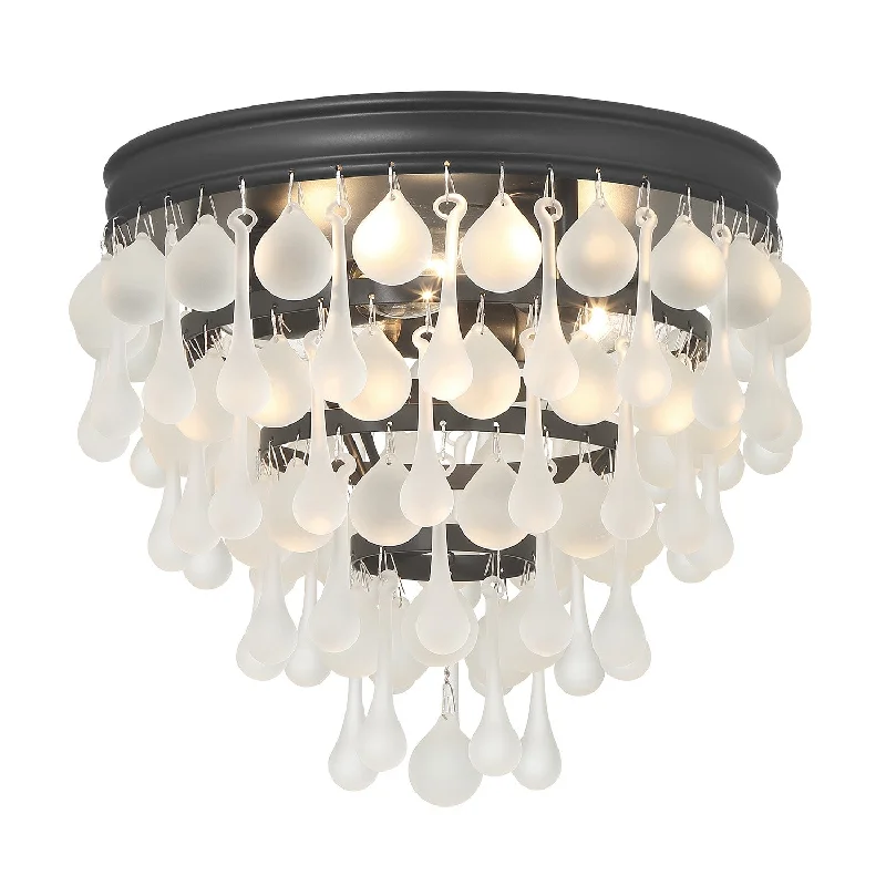 Commercial - grade track lighting for storesCalypso Frosted Flush/Semi Flush