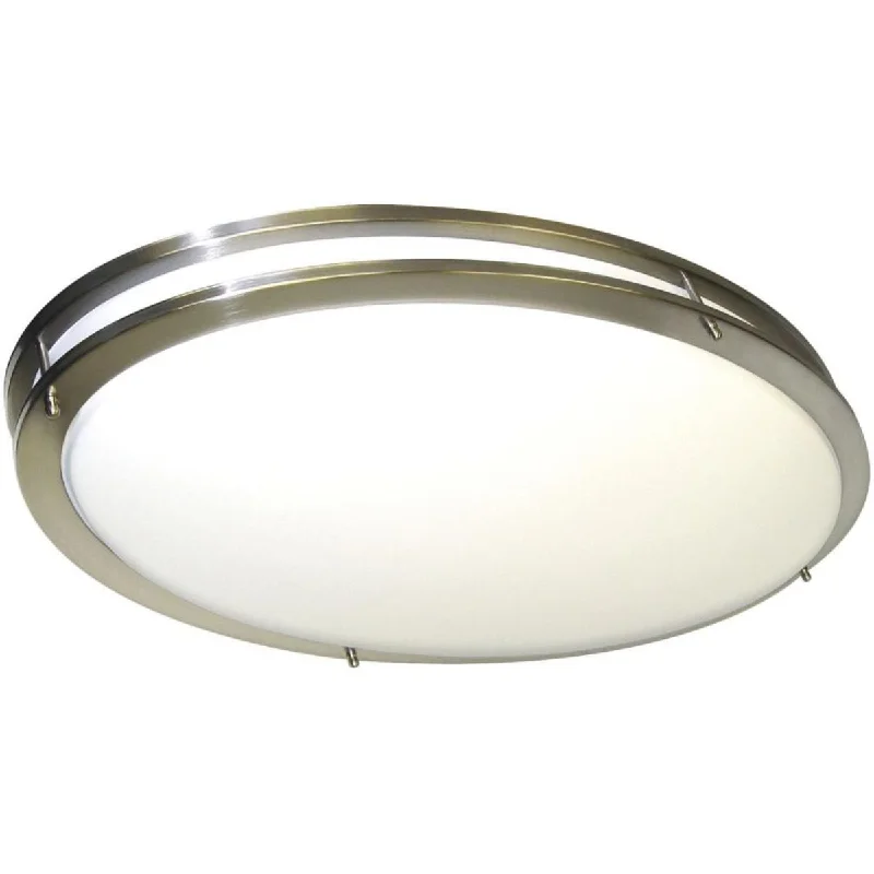 Low - Bay Industrial Lighting Fixtures for Small FactoriesGlamour 32 in. LED Flush Mount Light Selectable CCT Silver Finish Low - Bay Industrial Lighting Fixtures for Small FactoriesGlamour 32 in. LED Flush Mount Light Selectable CCT Silver Finish