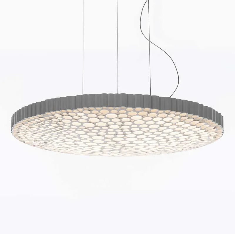 Energy - efficient track lighting fixturesArtemide 0213 Calipso 58W LED 2-Wire Dimmable White Suspension Light