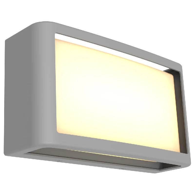 Industrial Exit Sign Lighting for Quick EvacuationMalibu 9 in. LED Outdoor Wall Sconce Satin Finish Industrial Exit Sign Lighting for Quick EvacuationMalibu 9 in. LED Outdoor Wall Sconce Satin Finish