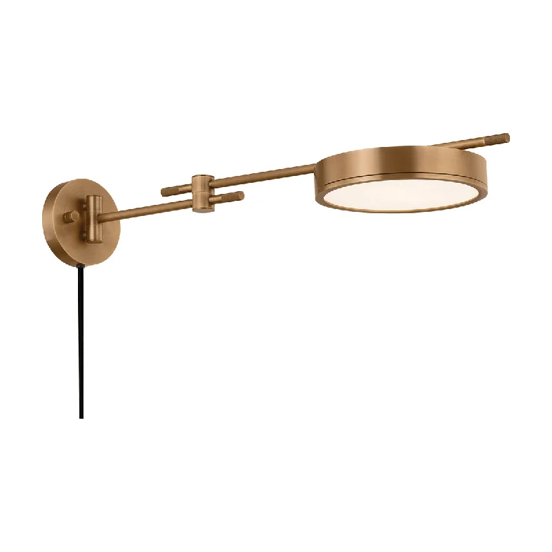 Track lighting for illuminating walkwaysThatcher 1-Light Plug-In Sconce