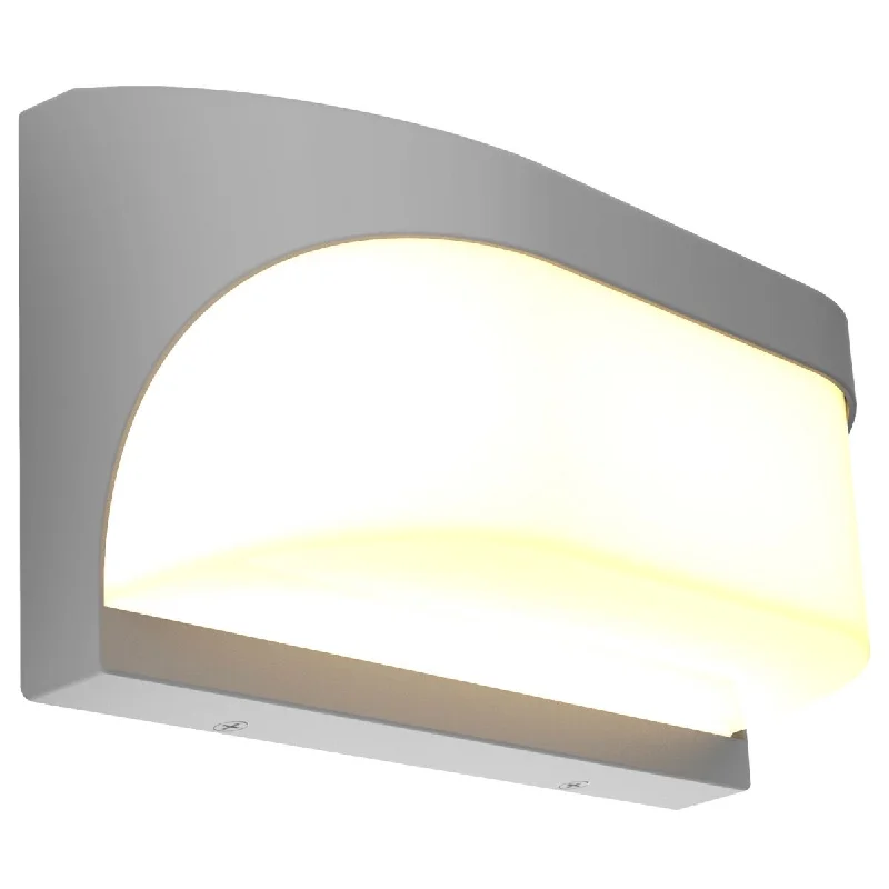 High - Bay LED Industrial Lighting for WarehousesLaguna 9 in. LED Outdoor Wall Sconce Satin Finish