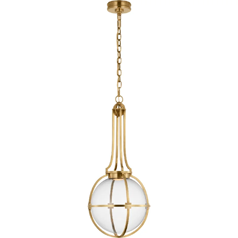 Wireless track lighting for easy installationGracie Medium Captured Globe Pendant