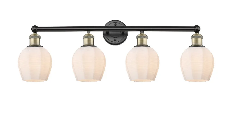 Industrial Lighting for Chemical PlantsEdison Four Light Bath Vanity