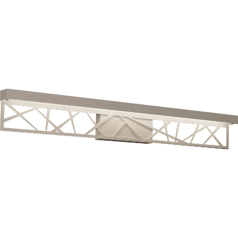 Industrial Wall - Mounted Lighting for Workshop WallsBoon 36 in. LED Vanity Light White Finish Industrial Wall - Mounted Lighting for Workshop WallsBoon 36 in. LED Vanity Light White Finish