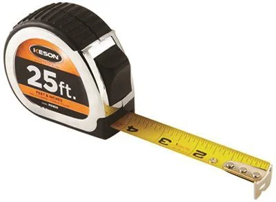 Track lighting with clear glass shadesKeson 25 ft. Measuring Tape, Chrome Housing, SAE
