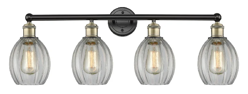 Dimmable Industrial Lighting for Ambiance ControlEdison Four Light Bath Vanity