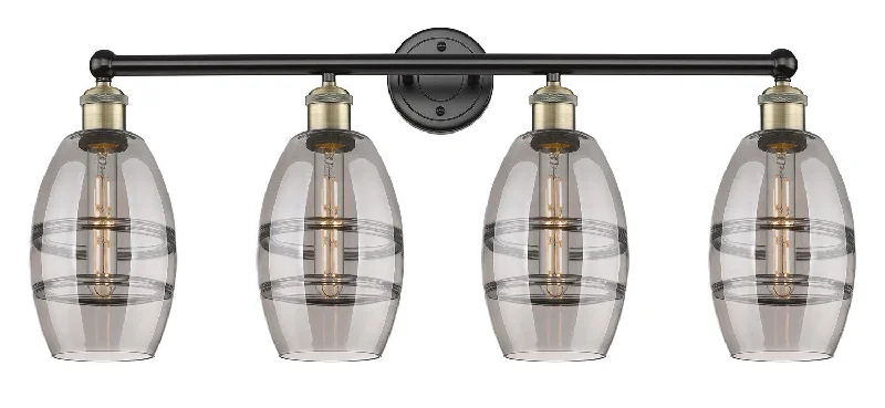 Industrial Lighting for Pharmaceutical ManufacturingEdison Four Light Bath Vanity