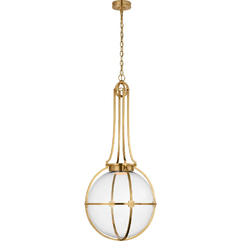 Track lighting for task lighting in workshopsGracie Large Captured Globe Pendant