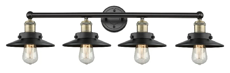 Corrosion - Resistant Industrial Lighting for Coastal FactoriesDowntown Urban Four Light Bath Vanity Corrosion - Resistant Industrial Lighting for Coastal FactoriesDowntown Urban Four Light Bath Vanity