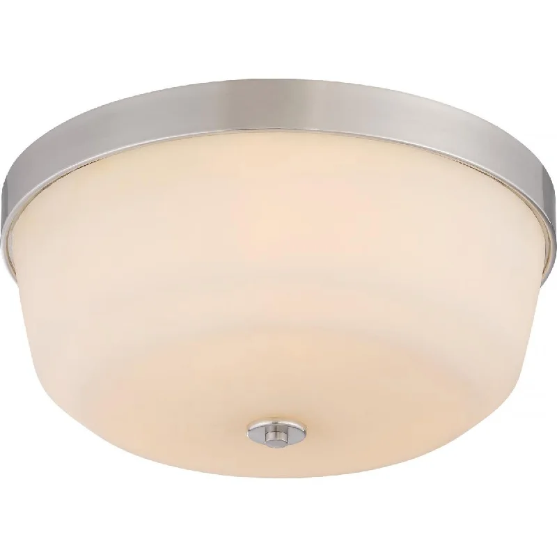 Explosion - Proof Industrial Lighting for Hazardous LocationsLaguna 15 in. 3 Lights Flush Mount Light Brushed Nickel Finish Explosion - Proof Industrial Lighting for Hazardous LocationsLaguna 15 in. 3 Lights Flush Mount Light Brushed Nickel Finish