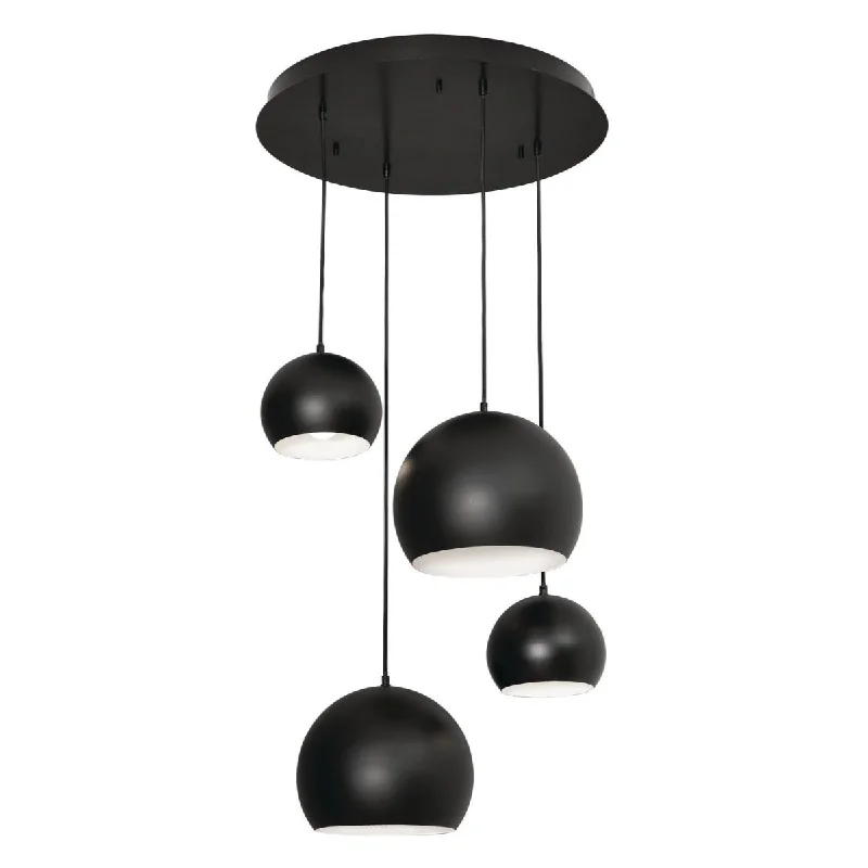 Industrial Pendant Lighting for Machine ShopsRoxy 24 in. 4 Lights Pendant Light Black Finish Industrial Pendant Lighting for Machine ShopsRoxy 24 in. 4 Lights Pendant Light Black Finish