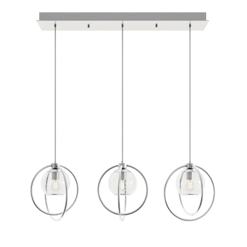 Industrial Emergency Lighting for Safety in FactoriesJamie 3 Lights 36 In. Pendant Light Satin Nickel Finish Industrial Emergency Lighting for Safety in FactoriesJamie 3 Lights 36 In. Pendant Light Satin Nickel Finish
