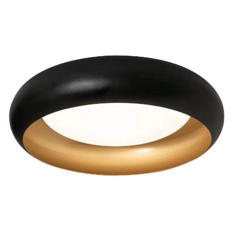 Industrial Lighting for Electronics ManufacturingKayce 15 In. LED Flush Mount Light Black Finish Industrial Lighting for Electronics ManufacturingKayce 15 In. LED Flush Mount Light Black Finish