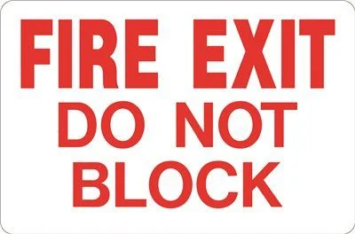 Track lighting for replacing old fluorescent fixturesFire Exit Do Not Block Heavy-Duty Sign 10 Inch X 14 Inch Track lighting for replacing old fluorescent fixturesFire Exit Do Not Block Heavy-Duty Sign 10 Inch X 14 Inch