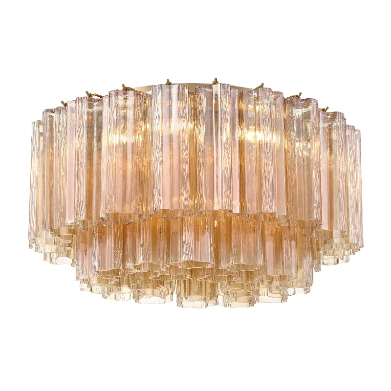 Track lighting with clear glass shadesAddis Ceiling Flush Light