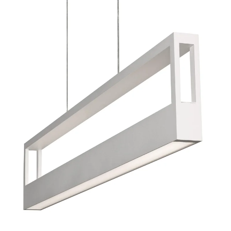 Waterproof Industrial Lighting for Wet AreasEcho 45 in. LED Pendant Light Selectable CCT White finish Waterproof Industrial Lighting for Wet AreasEcho 45 in. LED Pendant Light Selectable CCT White finish
