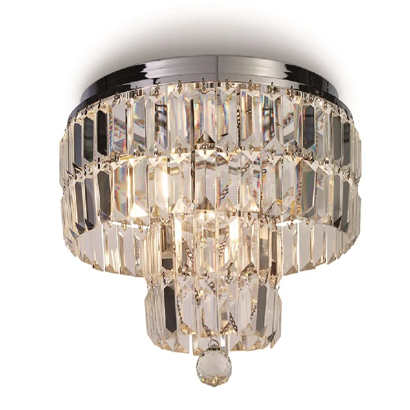 Waterproof track lighting for bathroomsEmpire 4/6lt Flush - Chrome Metal & Clear Crystal Waterproof track lighting for bathroomsEmpire 4/6lt Flush - Chrome Metal & Clear Crystal