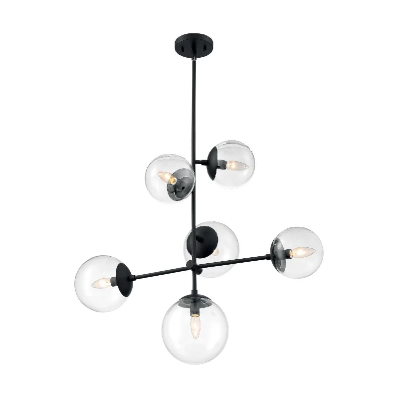 Industrial Lighting for Woodworking FactoriesSky 31 in. 6 Lights Pendant Light Black Finish Industrial Lighting for Woodworking FactoriesSky 31 in. 6 Lights Pendant Light Black Finish