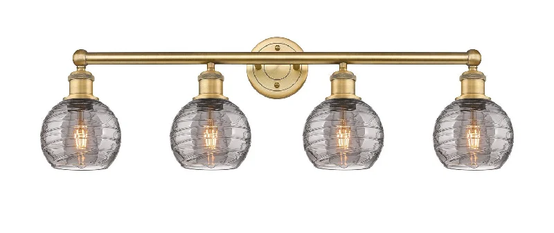 Industrial Lighting for Textile MillsEdison Four Light Bath Vanity