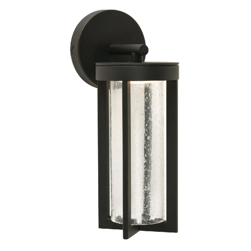 Industrial Lighting for Woodworking FactoriesRivers 13 in. LED Outdoor Wall Light Black Finish
