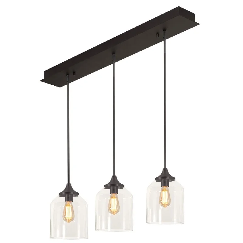 Low - Bay Industrial Lighting Fixtures for Small FactoriesWilliam 3 Lights 36 In. Pendant Light Black Finish Low - Bay Industrial Lighting Fixtures for Small FactoriesWilliam 3 Lights 36 In. Pendant Light Black Finish