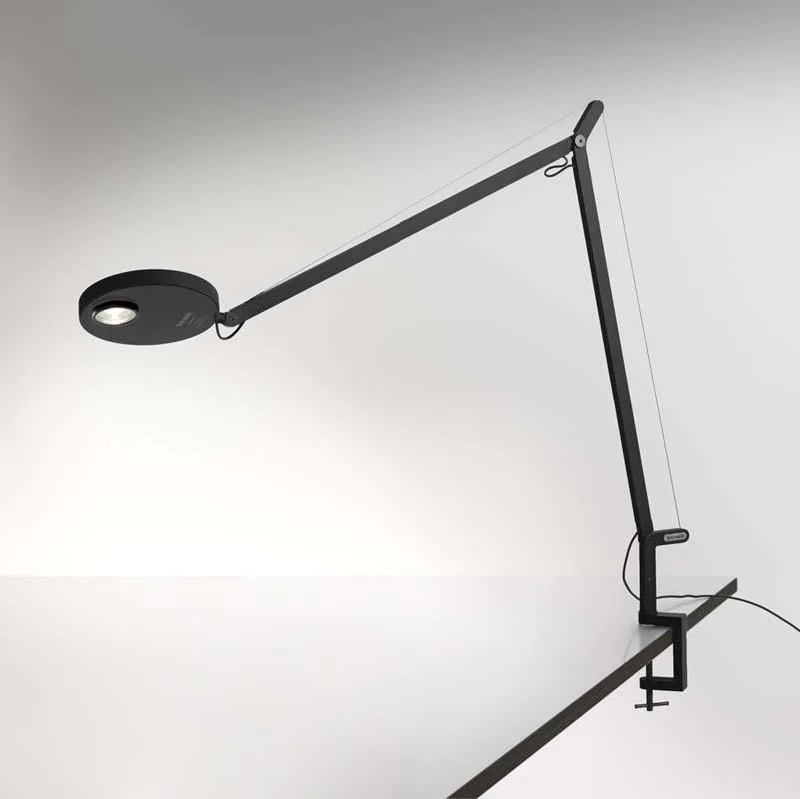 Contemporary track lighting in black finishArtemide DEM2022 Demetra Professional 12W LED Dimmable Matte Black Table Light with Clamp Contemporary track lighting in black finishArtemide DEM2022 Demetra Professional 12W LED Dimmable Matte Black Table Light with Clamp