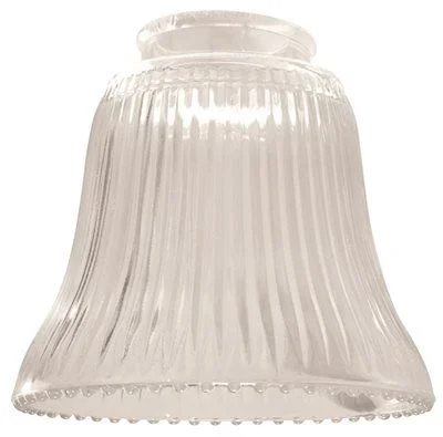 Track lighting for illuminating dining tablesRibbed Bell Ceiling-Mounted Fixture Replacement Glass Clear 2-1/4 Inch  Fitter 4 Per Box