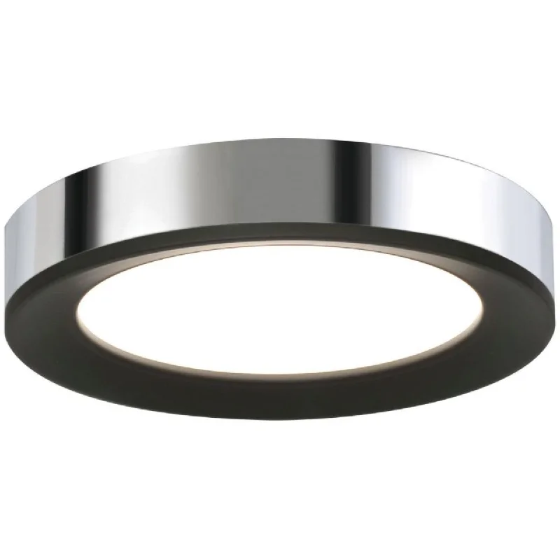 Industrial Lighting for Metal Fabrication ShopsAlta 12 in. LED Disk Light 1400 Lumens 3000K 120V Black & Polished Chrome finish Industrial Lighting for Metal Fabrication ShopsAlta 12 in. LED Disk Light 1400 Lumens 3000K 120V Black & Polished Chrome finish