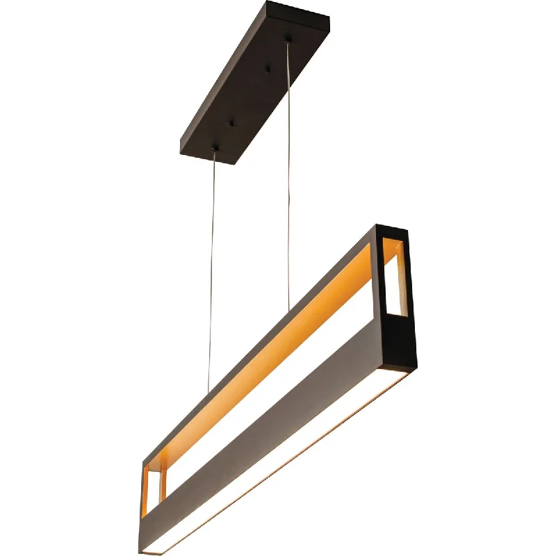 Durable Industrial Lighting for Harsh EnvironmentsEcho 45 in. LED Pendant Light Selectable CCT Black & Gold finish Durable Industrial Lighting for Harsh EnvironmentsEcho 45 in. LED Pendant Light Selectable CCT Black & Gold finish