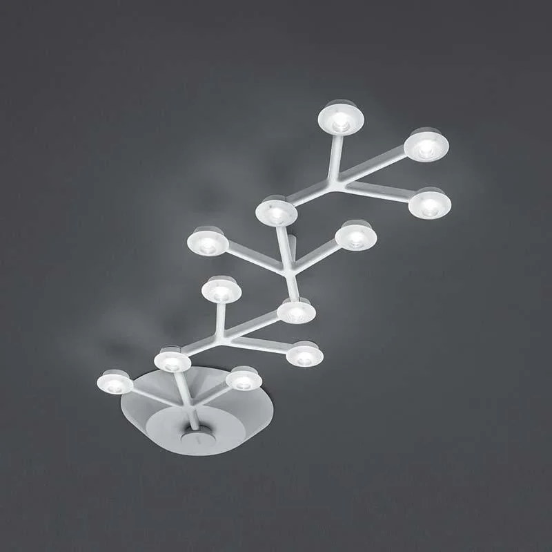 Track lighting with integrated LED driversArtemide 1590058A Led Net 66 Inch 21W Dimmable Linear LED Ceiling Light