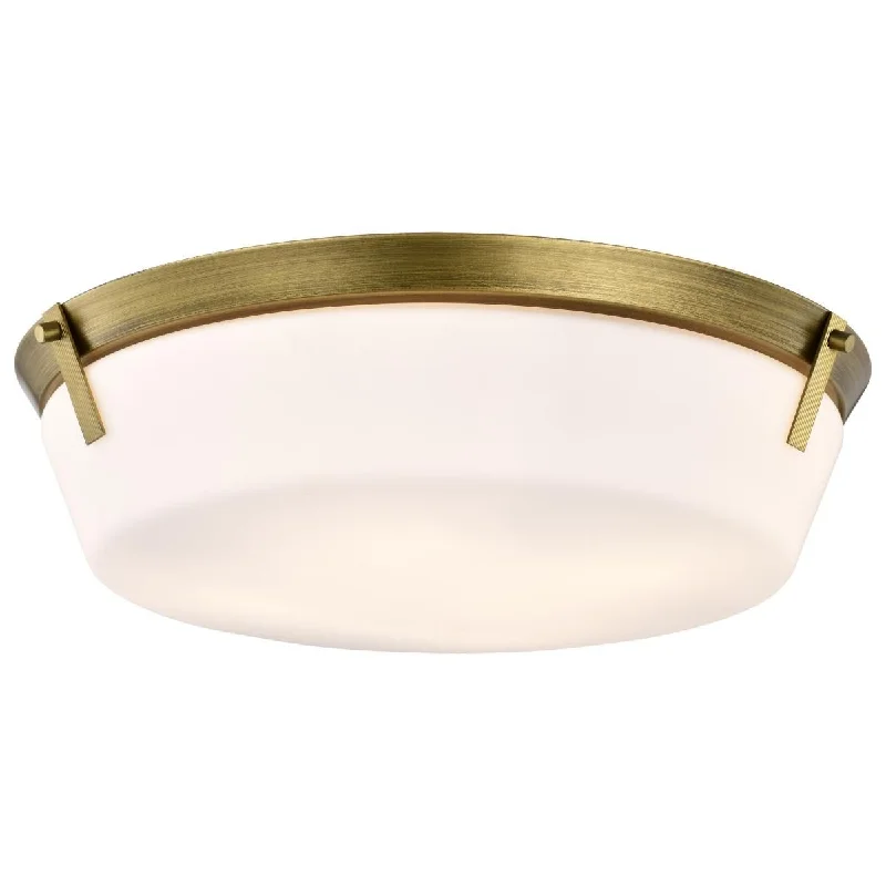 Industrial Flood Lighting for Outdoor Loading DocksRowen 19 in. 4 lights Flush Mount Light Natural Brass Finish Industrial Flood Lighting for Outdoor Loading DocksRowen 19 in. 4 lights Flush Mount Light Natural Brass Finish