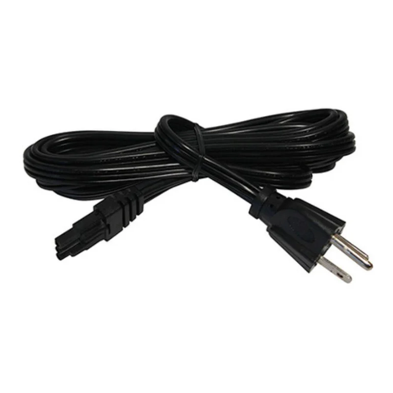 Industrial Lighting for Pharmaceutical Manufacturing6ft Grounded Plug-in Power Cord For Undercabinet Lights, Black Finish Industrial Lighting for Pharmaceutical Manufacturing6ft Grounded Plug-in Power Cord For Undercabinet Lights, Black Finish
