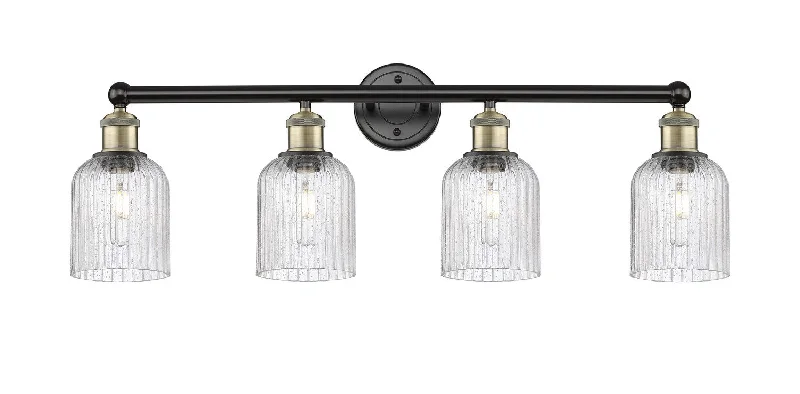 Industrial Lighting for Woodworking FactoriesEdison Four Light Bath Vanity