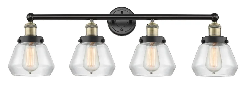 Industrial Lighting with High CRI (Color Rendering Index) for True Color PerceptionEdison Four Light Bath Vanity