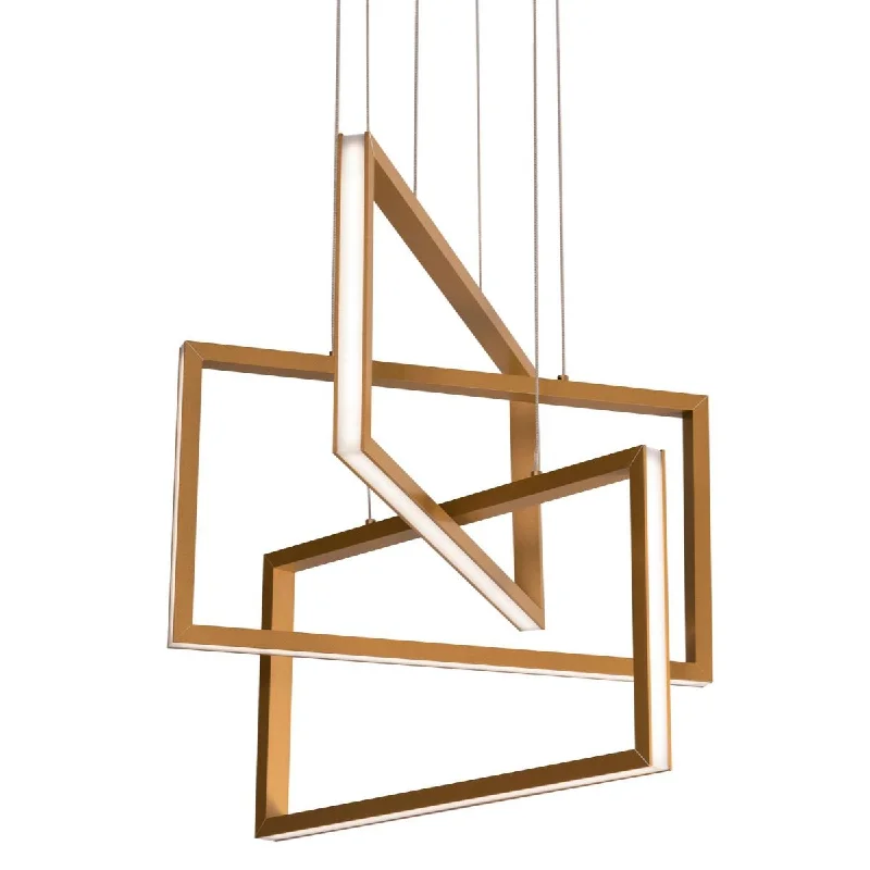 Industrial Lighting with High CRI (Color Rendering Index) for True Color PerceptionCole 24 in. LED Pendant Light Gold finish Industrial Lighting with High CRI (Color Rendering Index) for True Color PerceptionCole 24 in. LED Pendant Light Gold finish