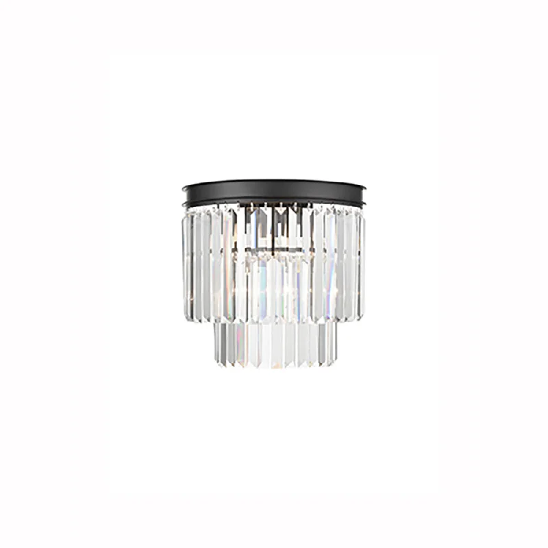 Rustic track lighting for farmhouse decorceramic wall lamps with hand - painted designs for an artistic touchRita 3 light Crystal Indoor Double Wall Light - Various Finish