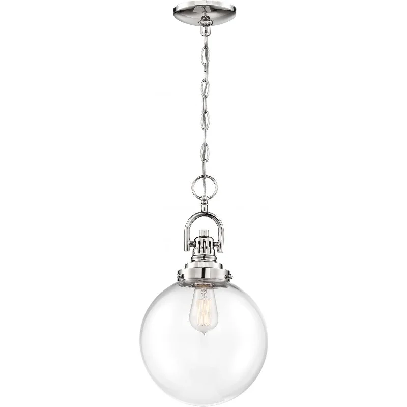 Industrial Ceiling - Mounted Lighting for Assembly PlantsSkyloft 10 in. Pendant Light Nickel Finish Industrial Ceiling - Mounted Lighting for Assembly PlantsSkyloft 10 in. Pendant Light Nickel Finish