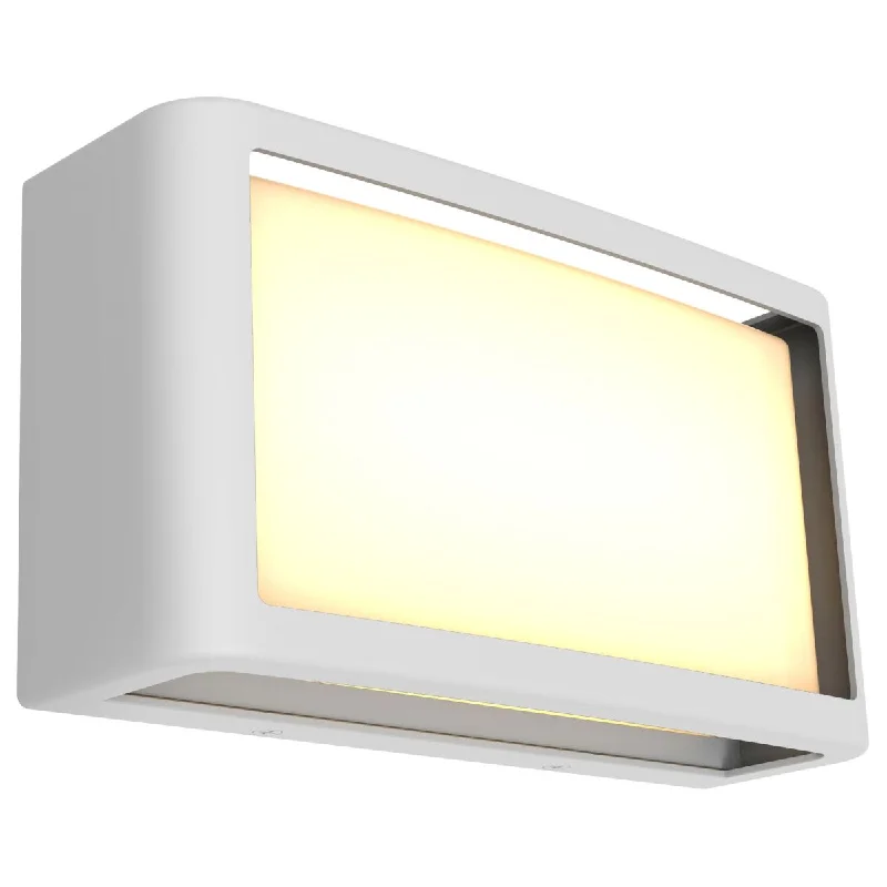 Industrial Ceiling - Mounted Lighting for Assembly PlantsMalibu 9 in. LED Outdoor Wall Sconce White Finish Industrial Ceiling - Mounted Lighting for Assembly PlantsMalibu 9 in. LED Outdoor Wall Sconce White Finish