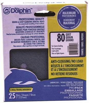 Track lighting for high - ceiling spacesBlue Dolphin Anti-Clogging/No Load Series 5 Inch  5-Hole Hook & Loop Discs 80 Grit 25 Pack