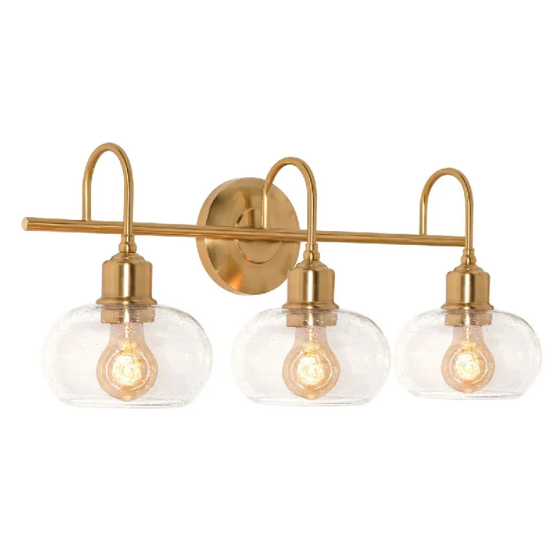 Industrial Task Lighting for Precision WorkstationsLaney 3 Lights 24 In. Vanity Light Gold Finish Industrial Task Lighting for Precision WorkstationsLaney 3 Lights 24 In. Vanity Light Gold Finish