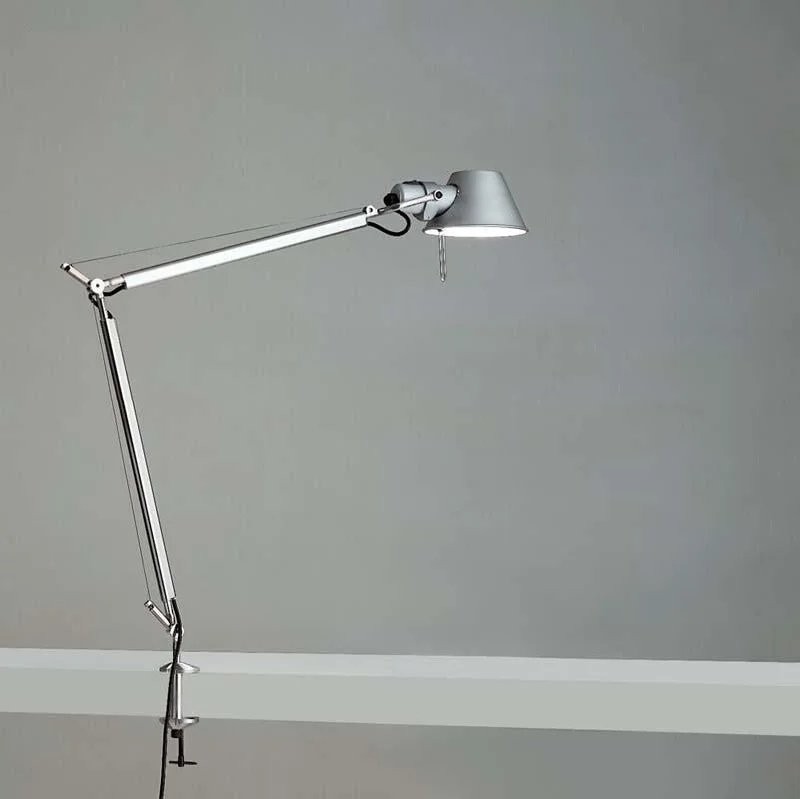 Adjustable track lighting for living roomsArtemide TOL0021 Tolomeo Classic 12W LED Aluminum Table Light with Clamp Adjustable track lighting for living roomsArtemide TOL0021 Tolomeo Classic 12W LED Aluminum Table Light with Clamp