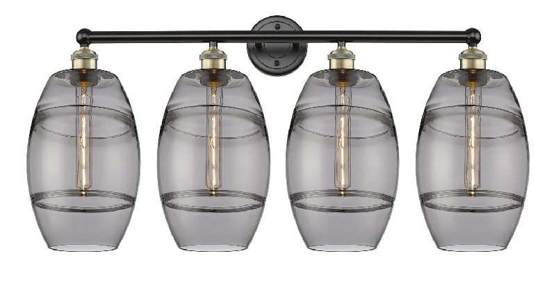 Industrial Ceiling - Mounted Lighting for Assembly PlantsDowntown Urban Four Light Bath Vanity Industrial Ceiling - Mounted Lighting for Assembly PlantsDowntown Urban Four Light Bath Vanity