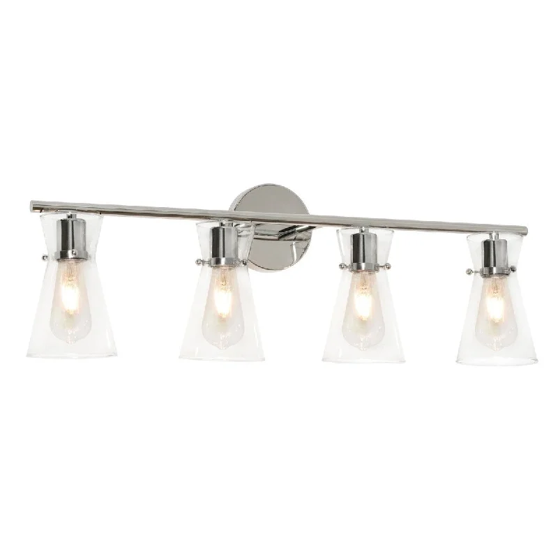 Industrial Exit Sign Lighting for Quick EvacuationAmanda 31 in. 4 lights Vanity Light Polished Chrome finish Industrial Exit Sign Lighting for Quick EvacuationAmanda 31 in. 4 lights Vanity Light Polished Chrome finish