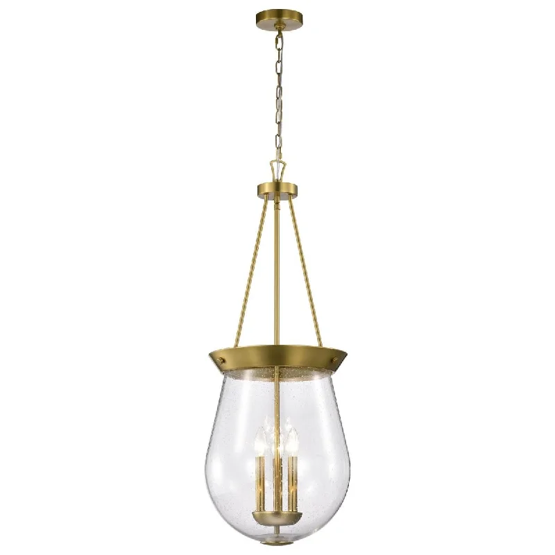 Corrosion - Resistant Industrial Lighting for Coastal FactoriesBoliver 14 in. 3 lights Pendant Light Vintage Brass Finish