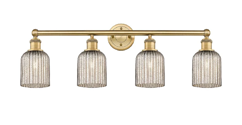 Industrial Pendant Lighting for Machine ShopsEdison Four Light Bath Vanity