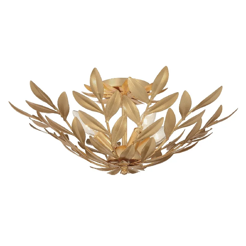 Track lighting for illuminating walkwaysBroche Vines Semi Flush Ceiling Light
