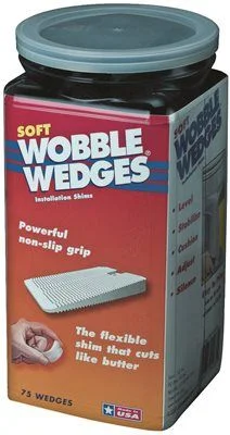 Track lighting for accentuating artworksFocus 12 Wobble Wedges Soft Black 75 Pack