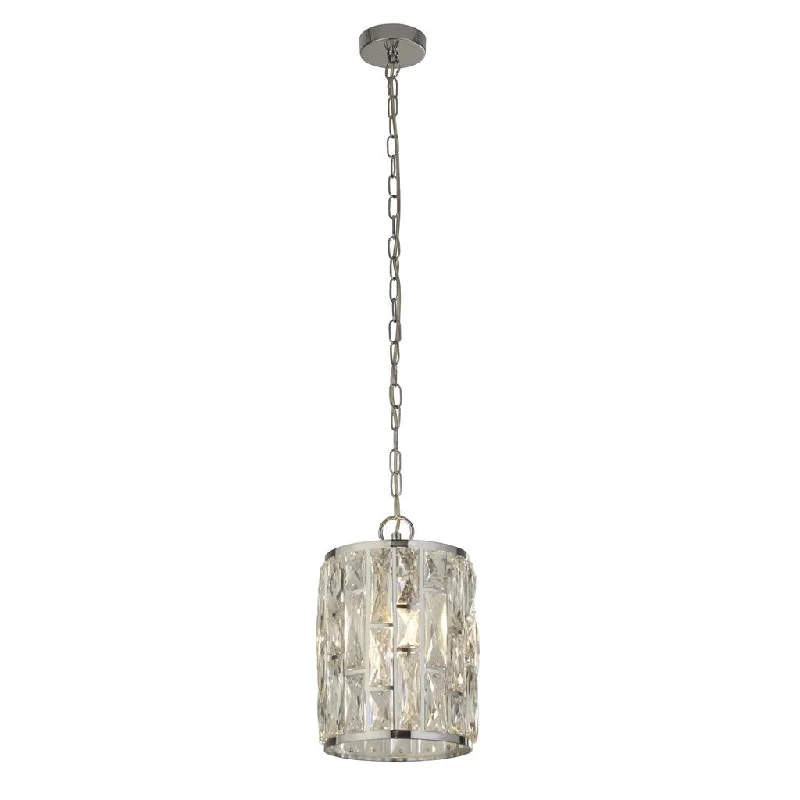 Waterproof track lighting for bathroomsBijou 1/3/5/8Lt Dimmable Pendant  - Chrome & Crystal/ Brass & Champagne